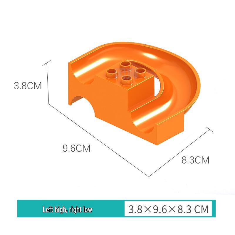 Large Lego-Compatible Ball Track & Piano Building Toy Accessories