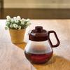 HARIO Time Tea Coffee Made in & Server, 1,000ml, Brown, Heat-Resistant Glass, Japan, TCN-100CBR