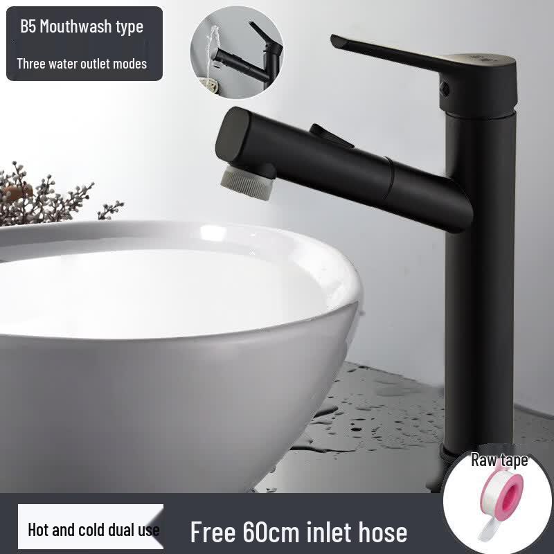 Pull-Out Washbasin Faucet