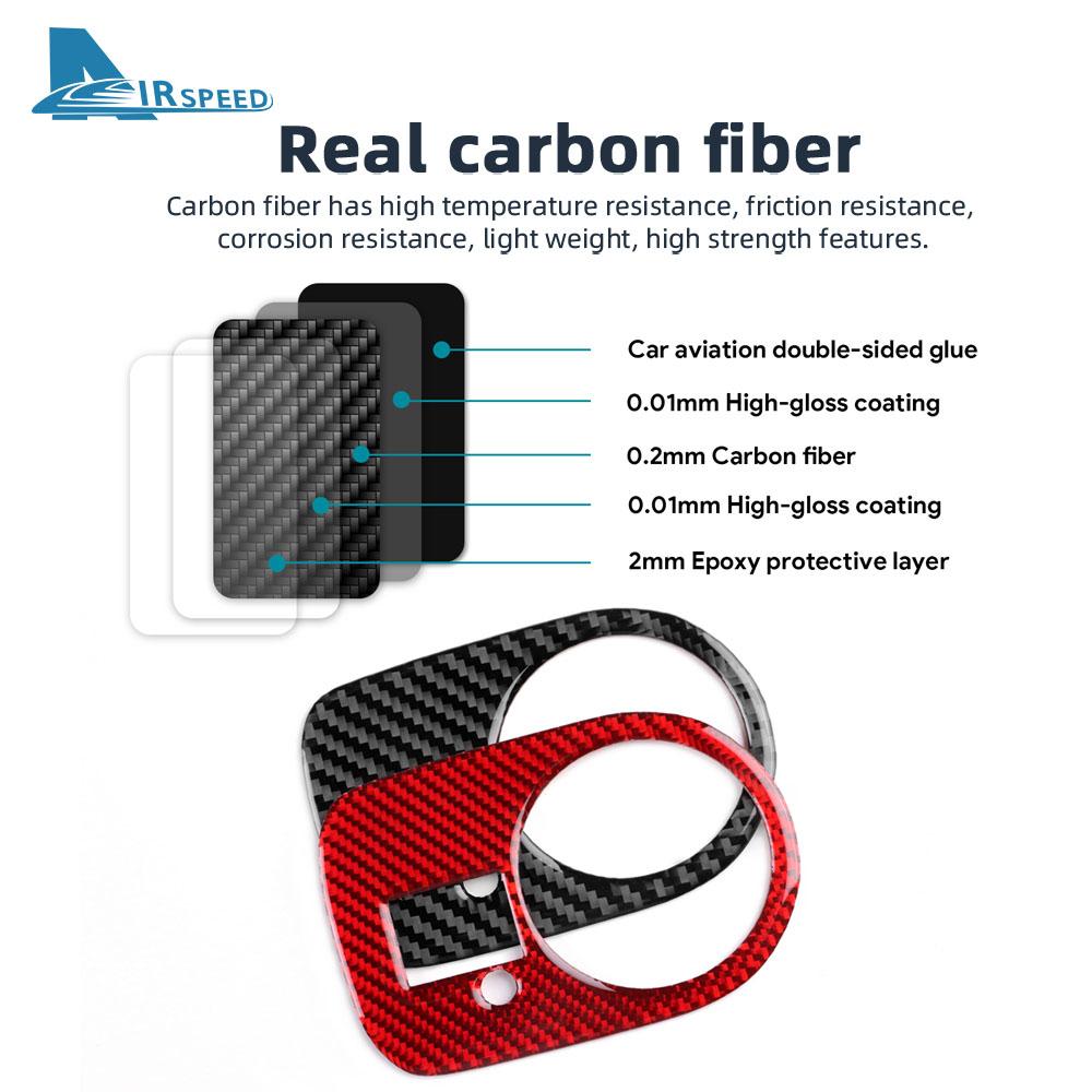 Echter Weicher Karbonfaser-Aufkleber für Seat Leon 2005 2006 2007 2008 2009 2010 2011 2012 LHD RHD Auto Scheinwerferschalter Rahmenverkleidung