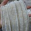 1String, White Natural Freshwater Pearls, Handmade Steamed Bun Pearl Beads for Jewelry Making DIY Crafts (Beads 5.5-6mm, Length 36cm)