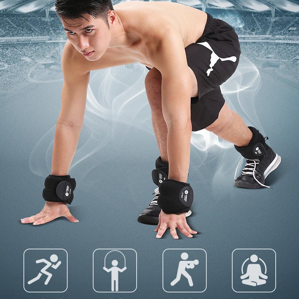 1/3-In-1 Adjustable Neoprene Ankle Wrist Weights Set Of 2 Slim Comfy For Pilates Yoga Barre Travel Unisex Workout Sports