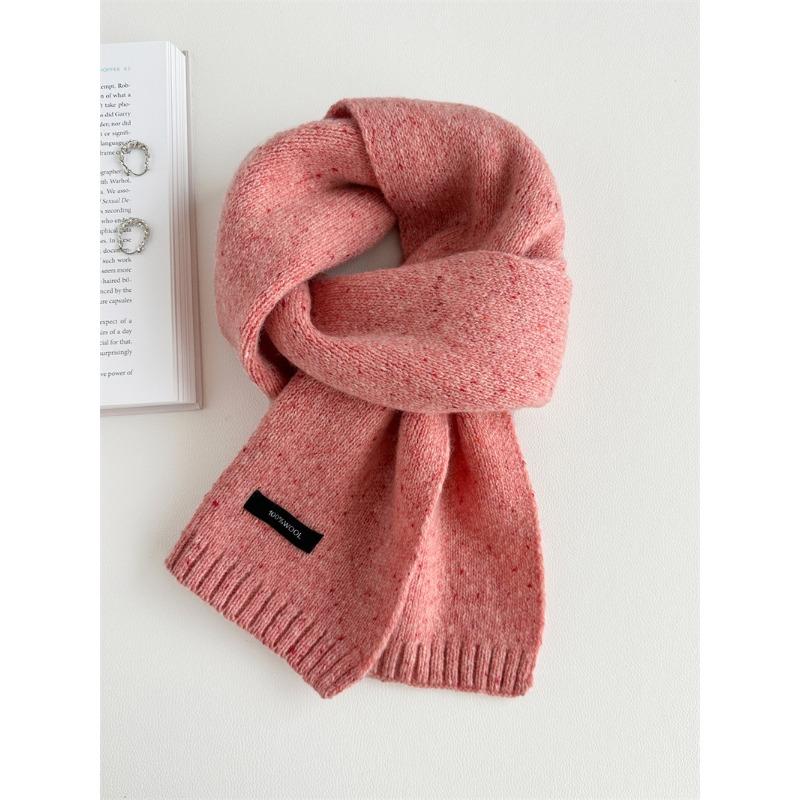 100 pure wool versatile color solid color scarf couple autumn and winter warm scarf unisex