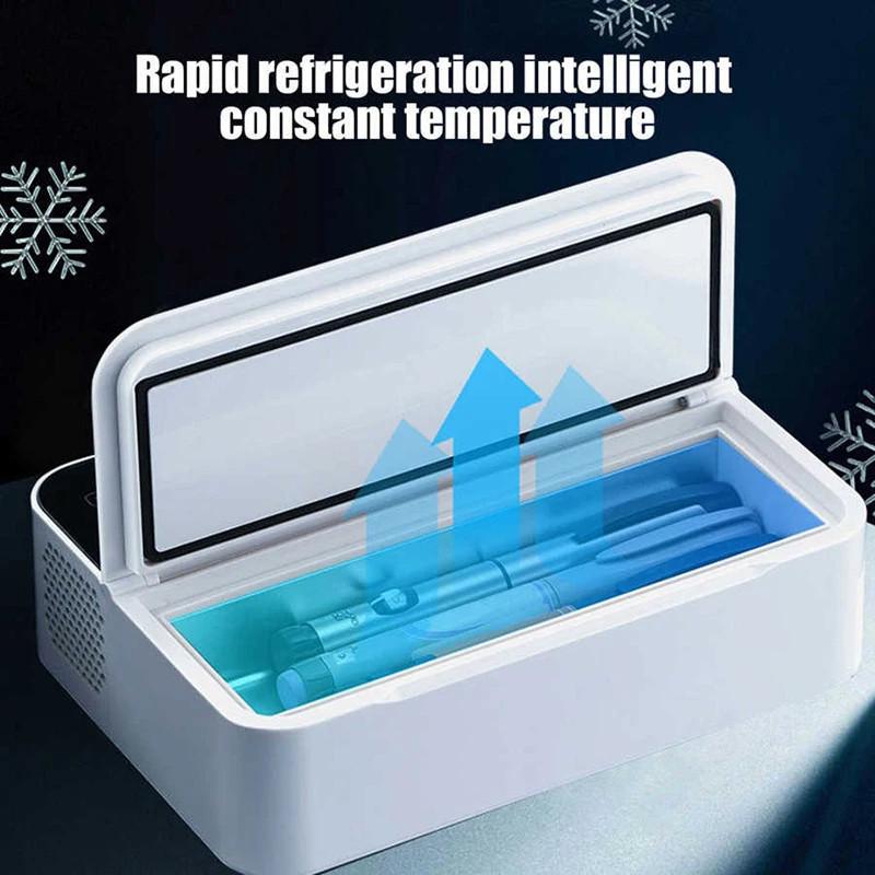 0~18 Grade Diabetici Portabil Frigider de Călătorie Inteligent Temperatură Constantă Răcitor Insulină Cutie de Gheață Medicală Reîncărcabilă