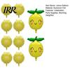 Brautjungfern-Zitronen-Deko 10 Stück Ballons, Sommer Gelbe Obst-Folienballons für Scheibenballon-Themen-Geburtstagsparty-Zubehör, Urlaub