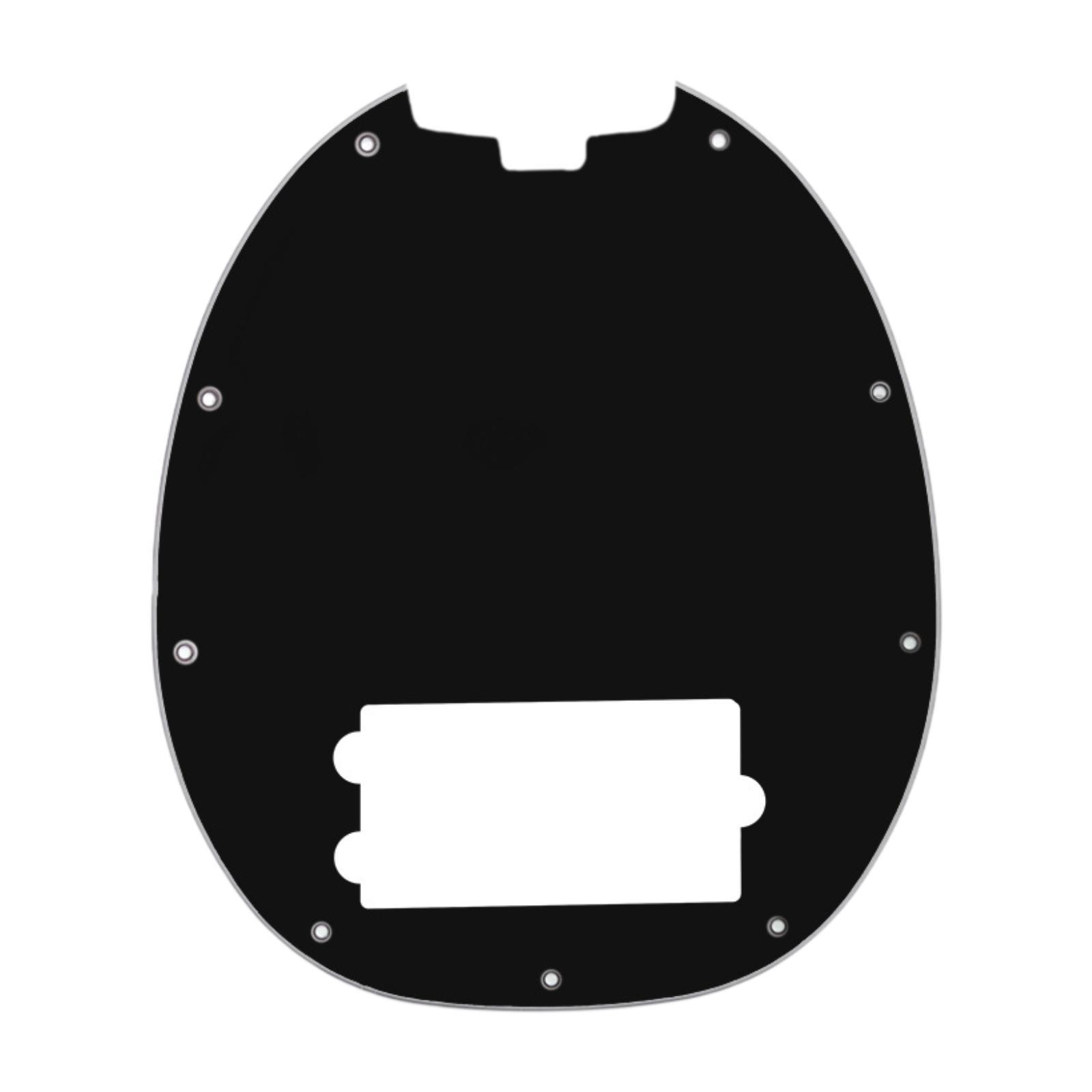 

Electric Bass Guitar Pickguard 9 Hole Scratch Plate PVC Material Protection Part for Bass Guitar чорний