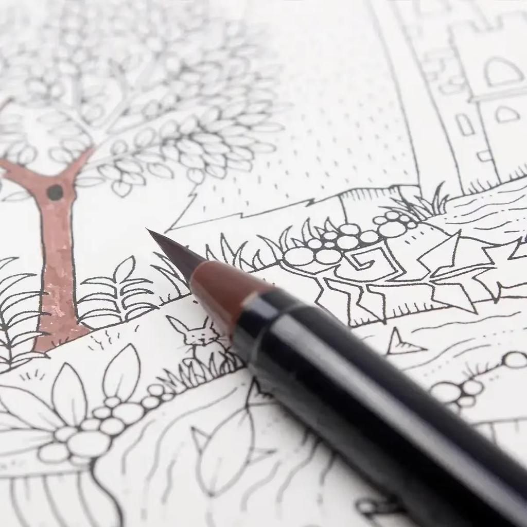 20+1 Aquarell-Pinselstift-Set, Lebendige Farben zum Malen, Kalligrafie, für Kunstprojekte & Basteln, Ideal für Anfänger & Profis