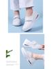 Women's Summer Leather Thick & Soft Sole Breathable Medical Work Shoes