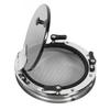 10 Inch Boat Round Porthole Window Inward Opening Stainless Steel Tempered Glass Porthole Window with Screen and Fixed