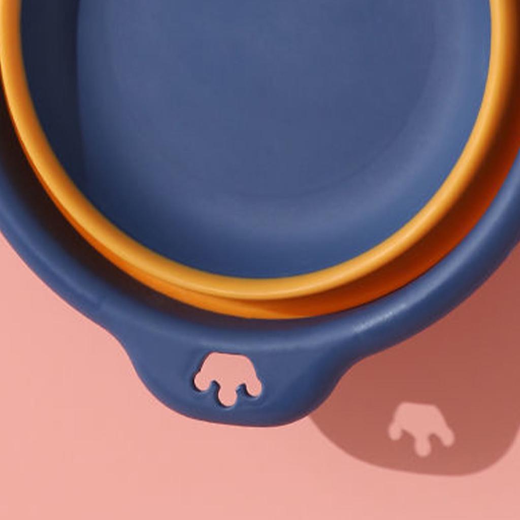 Folding Washbasin Space Saving Plastic Washtub Multi Purpose Portable Washing Basin for Dishing Camping Laundry