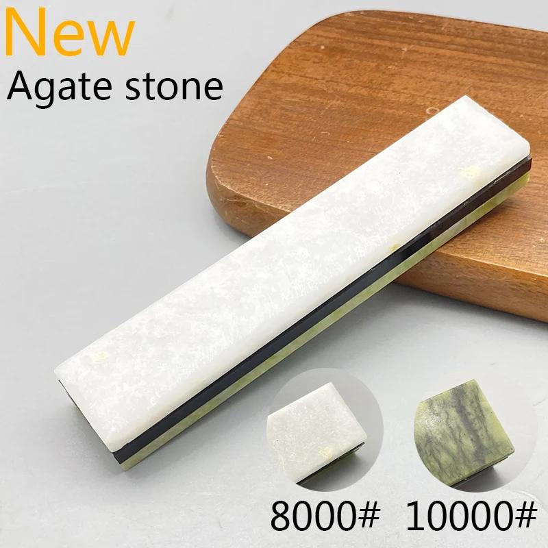 10000 Körnung Natürlicher Grüner Achat Schärfstein Wetzstein Feinschleifen Polieren Rasiermesser Küchenmesser Schärfer Abziehwerkzeug