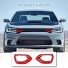 2pcs Front Grille erts Mesh Trim Accessories for 2015- Dodge Charger Red