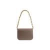 Coach Idol 21 Gold Logo Chain Magnetic Buckle Flap Leather Messenger Bag Women Bags Deep-Gray CM557-B4CBD