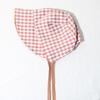 Summer Wide Brim Sun Hat For Baby Girl Solid Plaid Dot Bucket Hats Soft Cotton Toddler Baby Lace-up Cap