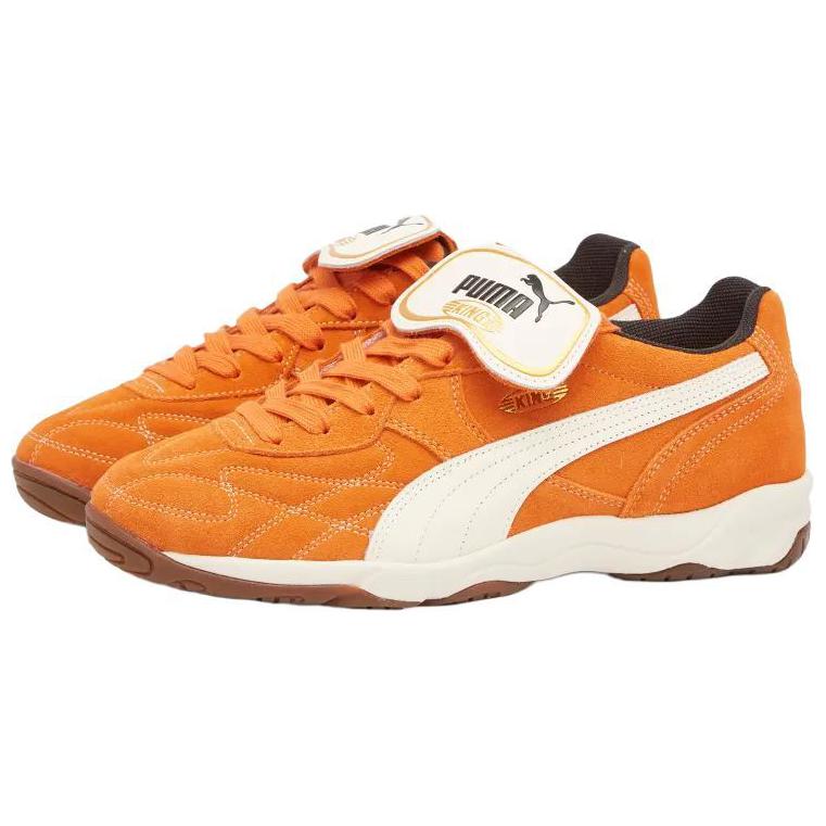 Puma King Indoor Royalty Maple Syrup Frosted Ivory Men Sneakers Orange 401684-03