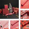 1PC 50*70cm Christmas Red Plaid Wrapping Paper Gift Packaging Paper DIY Crafts Birthday Wedding Christmas Gift Decorative Paper