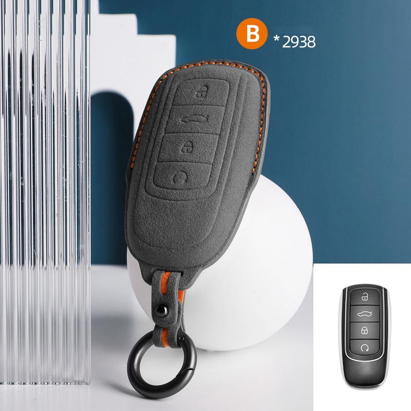 Top Suede Car Key Case Cover Shell Fob For Chery Tiggo 8 Pro Tiggo 8Plus New 5 Plus 7Pro Chery Tiggo 7 Pro Max Omoda 5 C5 Modod
