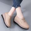 Autumn Women's Genuine Leather Non-Slip Platform Shoes - Thick-Soled, Comfortable, Lightweight, Casual