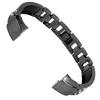 Stainless Steel Bracelet Women Inlay Rhinestones Wristband Wrist Decoration for FitbitBlack