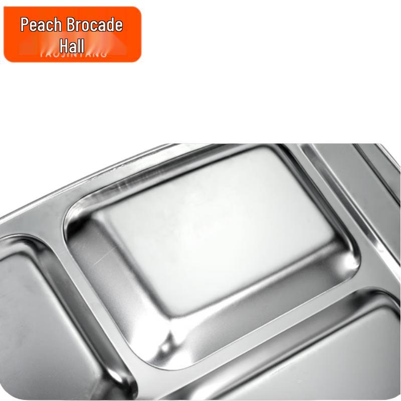 Plateau-repas Taojin Hall en acier inoxydable à 6 compartiments