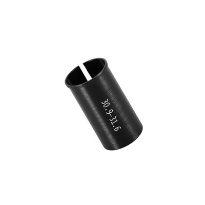 Adaptér sedlovky BULLSPANN na trubku jízdního kola pro konverzi velikosti sedlovky, hliníková slitina, černá, 1 kus, 30,9 mm, 31,6 mm