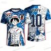 Japan One Piece Luffy T-shirt Football Jersey Men T-shirt Kids Football Special Jersey Kit Adult Women's  Sweatshirt