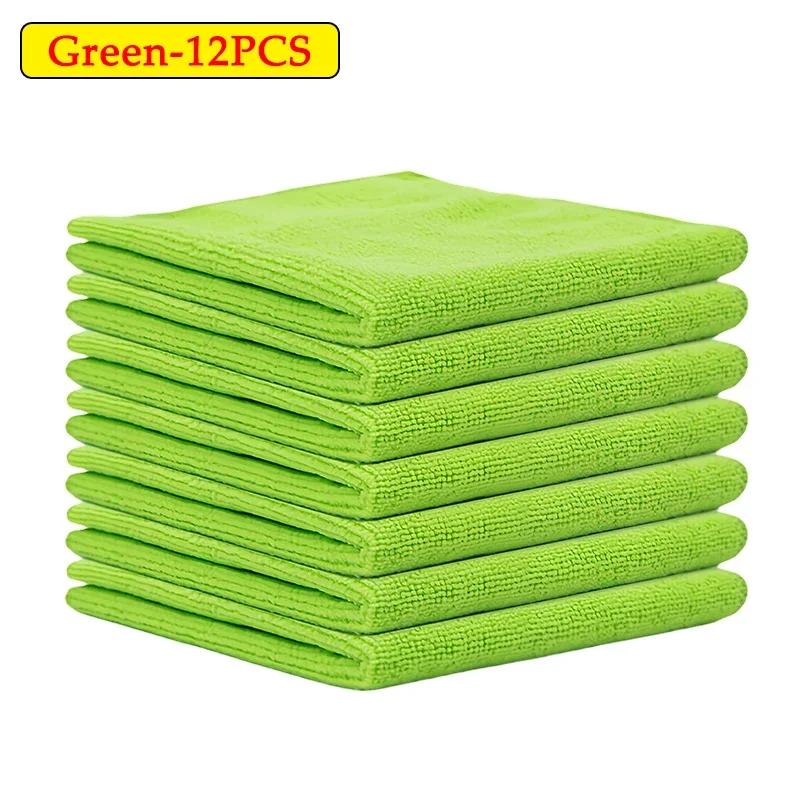 Microfiber Towels Car Wash Drying Polishing Cloth Household Cleaning Kit Detailing Streak Free Lintless Home Cleaning