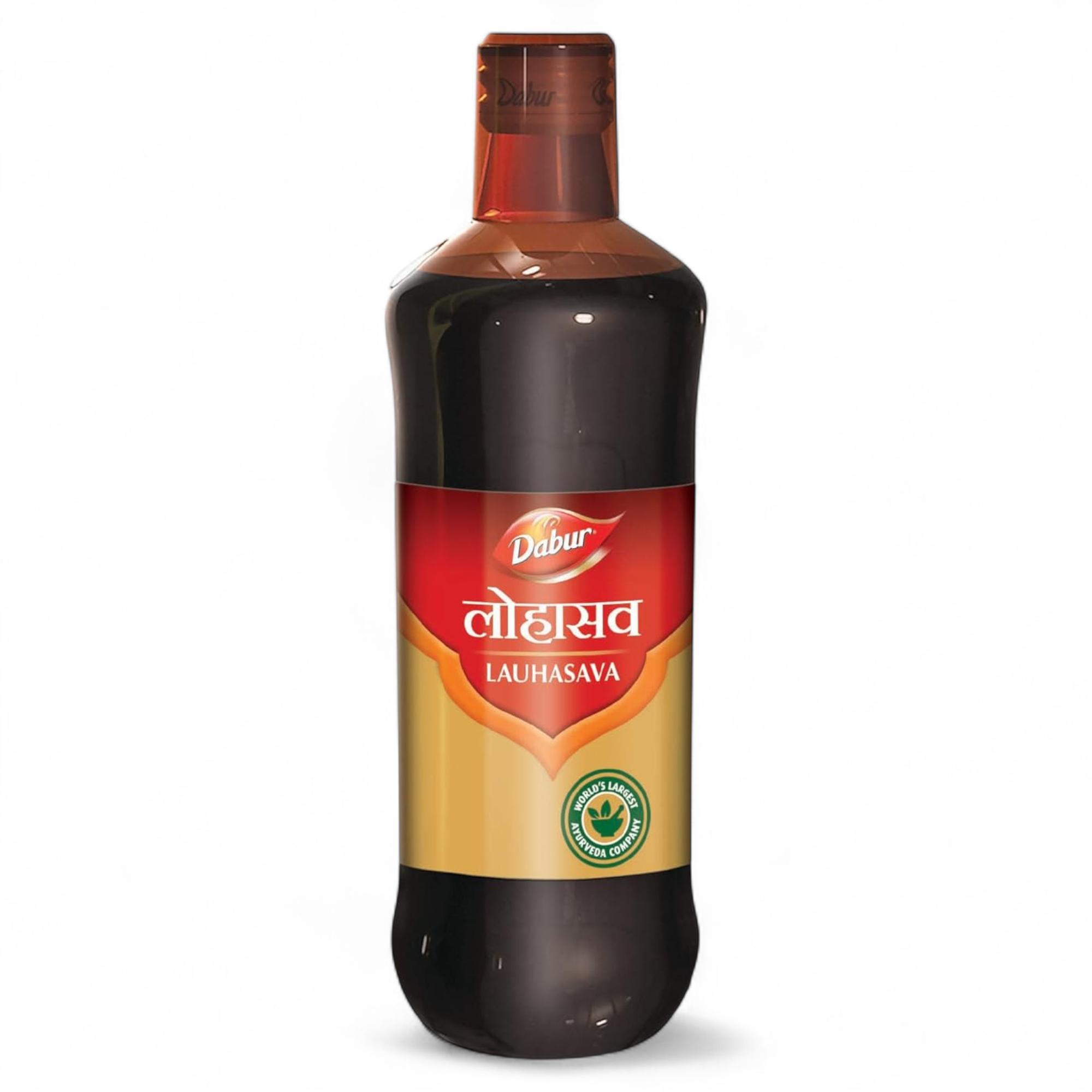 

Dabur Lauhasava Syrup 225ml Pack Ayurvedic Iron Tonic for Energy Boost and Blood Health