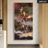 1 Piece of Nine Fish Diagram Feng Shui Wealth Attraction Decoration Painting New Chinese Style Living Room, Entrance Hall, Corri