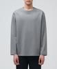 Musinsa Standard Ponte Crew Neck Long Sleeve T-Shirt [Melange Gray]