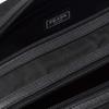 Prada Silver Logo Saffiano Leather Toilet Bag Clutch Unisex Couple Style Black