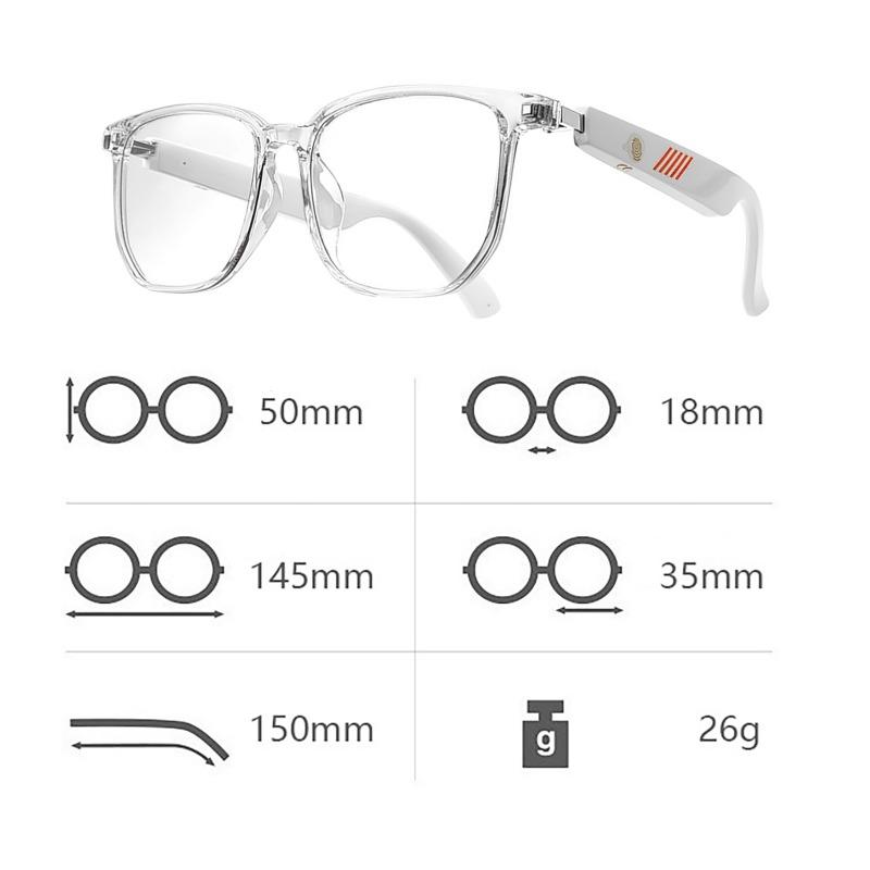 BT 5.3 Color Changing Anti Blue Men Women Fashion Photochromic Smart Glasses Outdoor New Stylish Reading Presbyopia Eyeglasses