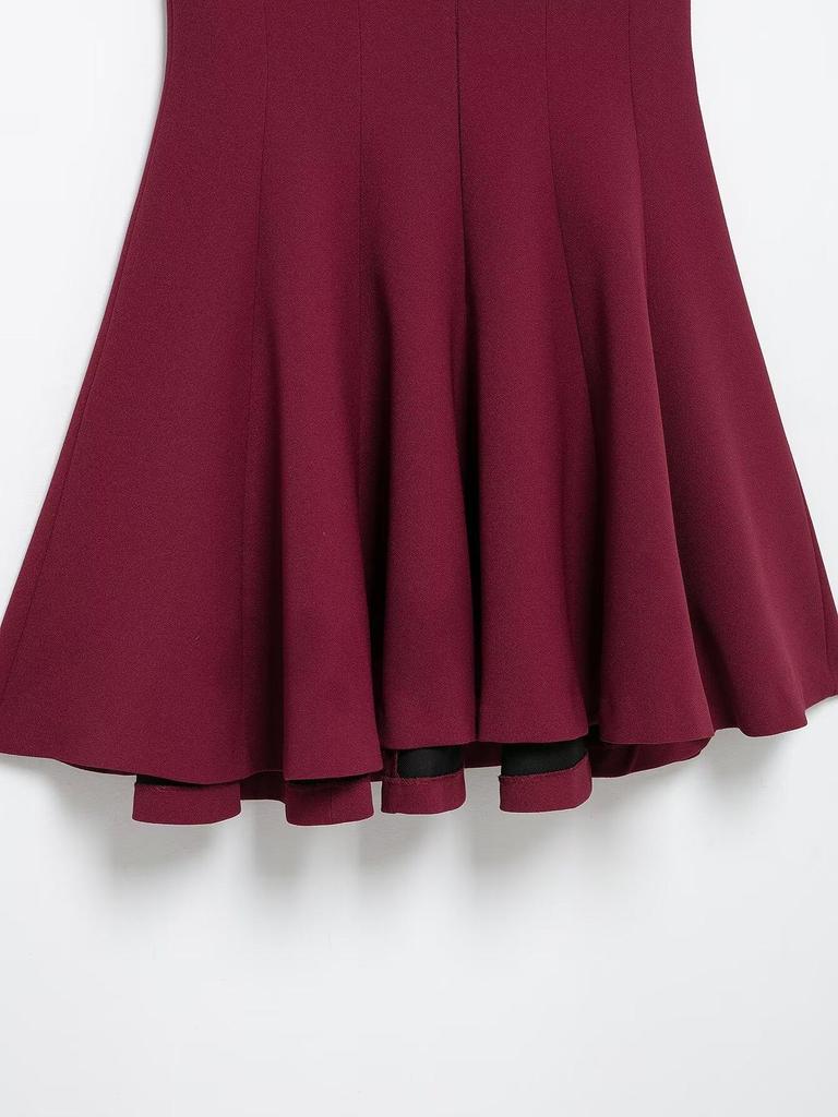 TAOP&ZA Damen Elegantes Mini-Kleid mit Rüschensaum - Frühjahrskollektion
