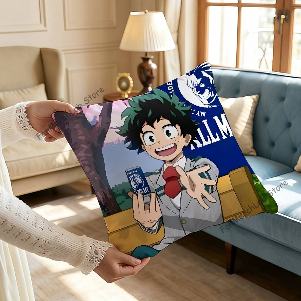 DDeku Anime IIzuku MMidoriyS Printed Pillow Cover Cushion Case Simple Sofa Pillow Case No Pillow Core