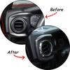 Central Dashboard Air Outlet Chrome ABS Ring Cover Trim For Toyota Tacoma 16-23