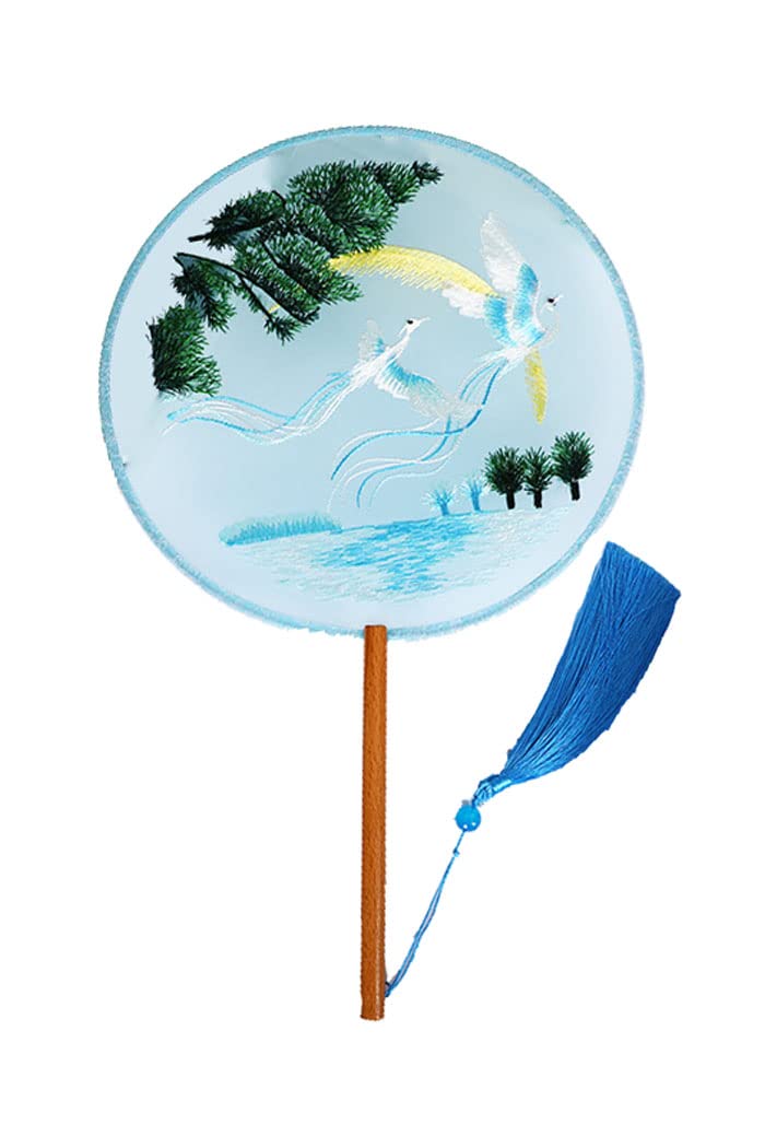 

Традиционный Антикварный Полупрозрачный Красивый Круглый Деревянный Твилловый Шелк Цветная Печать 21 Китайский Утива [Серис] Утива, Утива, Вышивка, Утива, Палка,