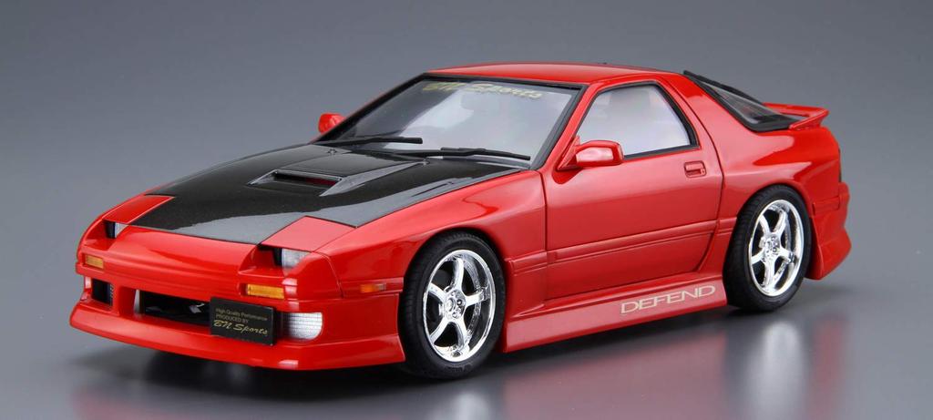 Aoshima Bunka Kyozai The Tuned Car Series Mazda BN Sports FC3S 1989 Plastic Model 1/24 No.40 RX-7