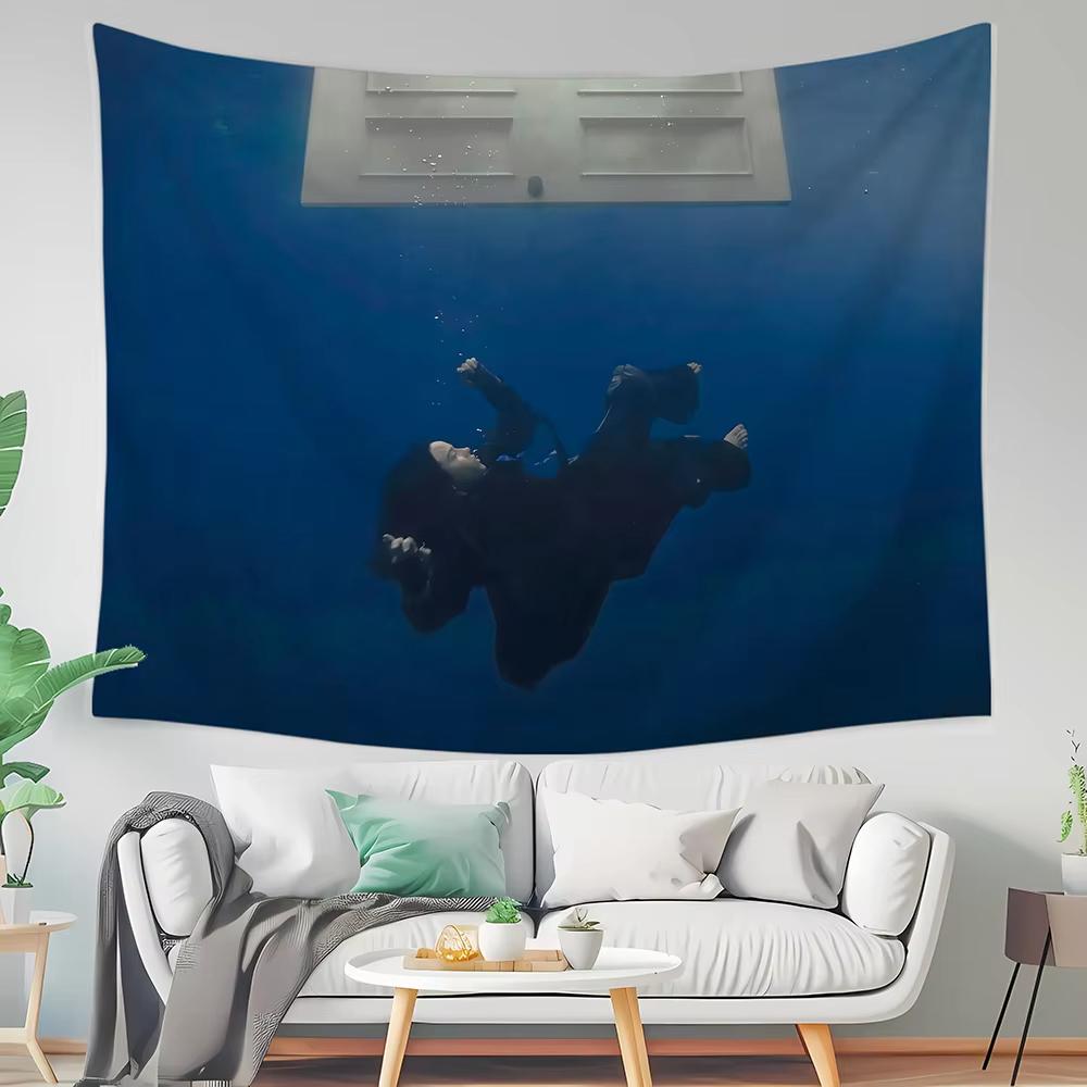 

1 Pc Hit Me Hard And Soft Album Music Tapestry for College Dorm Room Outdoor Party Decor 74x94cm(29x37in)