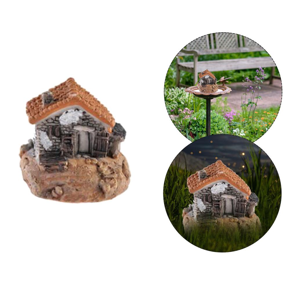 Gardening Creative Micro Small House Villa Resin Decoration