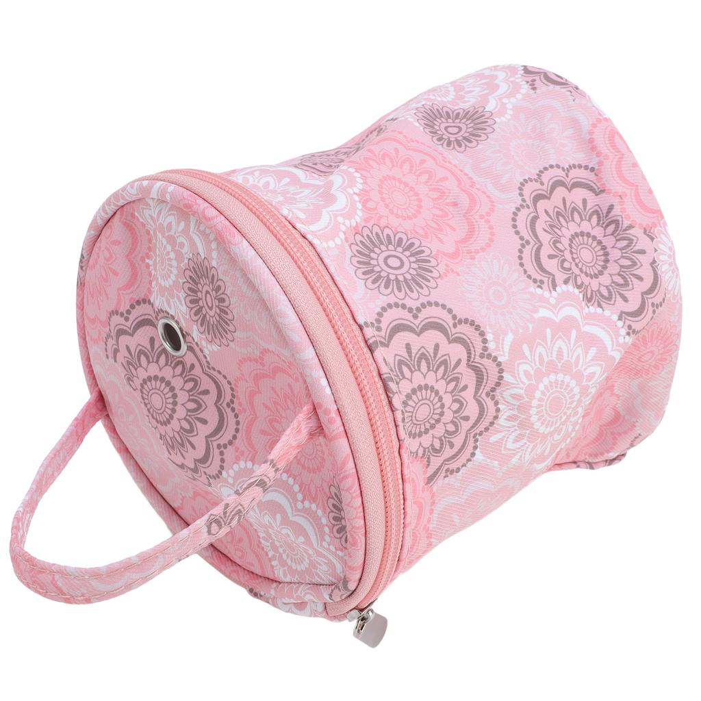 Portable Yarn Storage Bag 600D Oxford Cloth Small Crochet Bag Organizer with Top Threading Hole