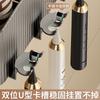 Toothbrush Holder Wall Hanging No Punching Shelf Bathroom Cleaning Toilet Toothbrush Mouthwash Cup Storage Rack