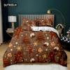 Christmas Duvet Cover Merry Christmas Tree Stockings Green Background Twin Bedding Set Double Queen King Polyester Qulit Cover