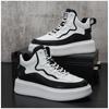 2024 Autumn High Top Men Sneakers Breathable Sneaker Man Platform Shoes Tennis Vulcanized Shoes White Leather Casual Shoes