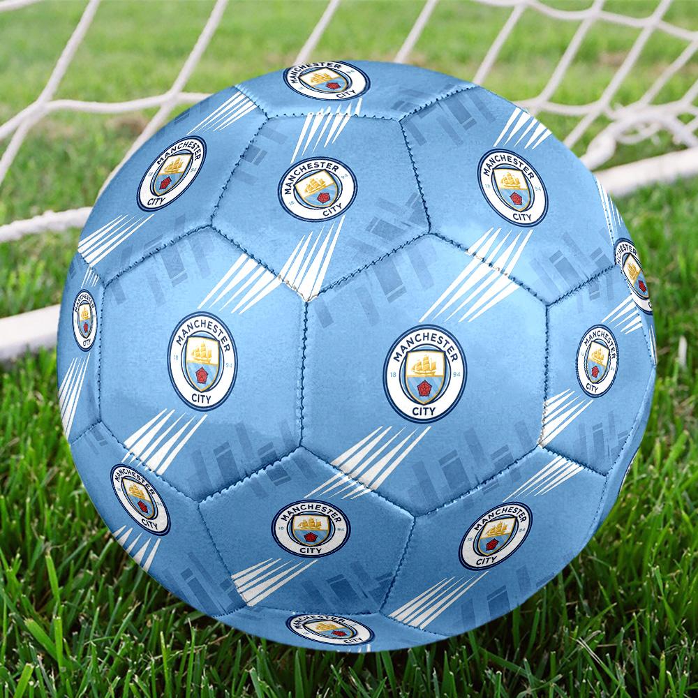 Manchester City teamSoccer Ball Colorful All Ages Machine Stitched PVC Competition Ready Durable High-Bounce