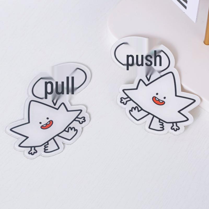 Customized Acrylic Sliding Door Sign - Creative Glass Door and Wall Direction Reminder Sticker