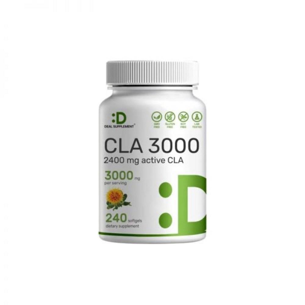 Ultra Strength Softgels Actve Conjugated Lnolec from Safflower CLA 3000mg 240 Ingredients: may be subject to change at the | 3000mg