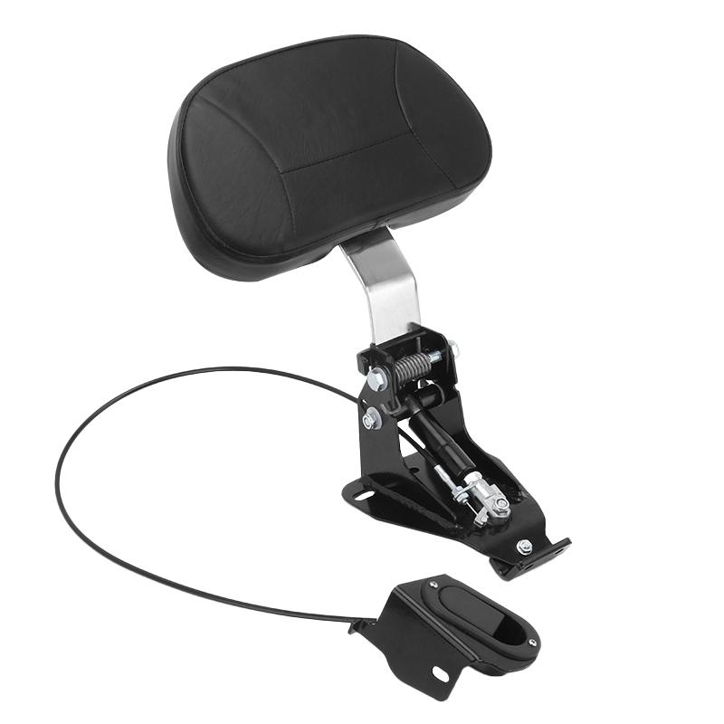 Black Motorcycle Driver Rider Front Backrest Mounting Kit For Harley Touring CVO Street Glide Road King Classic 2009-2026