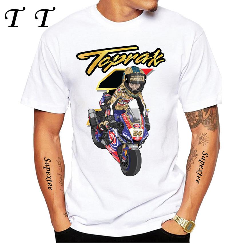 Toprak Razgatlioglu Number 54 Legend T-Shirt Summer Men Short Sleeve Hip Hop Casual Shirt Harajuku Motorcycle Sport White Tees