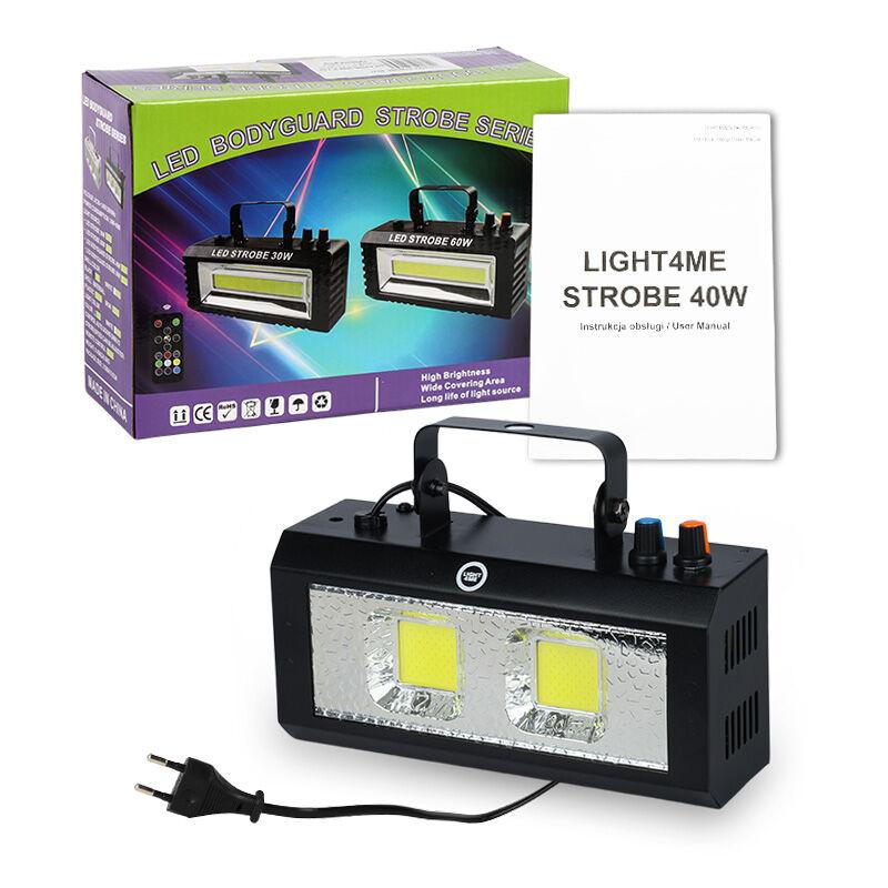 Light4Me Strobe 40W Stroboskop Imprezowy Dyskotekowy Białe Światło Efekt Świetlny Led