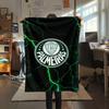 1Pc Palmeiras Print Flannel Blanket High Quality Warm Comfortable Cover for All Seasons Perfect for Gifts Home Decor